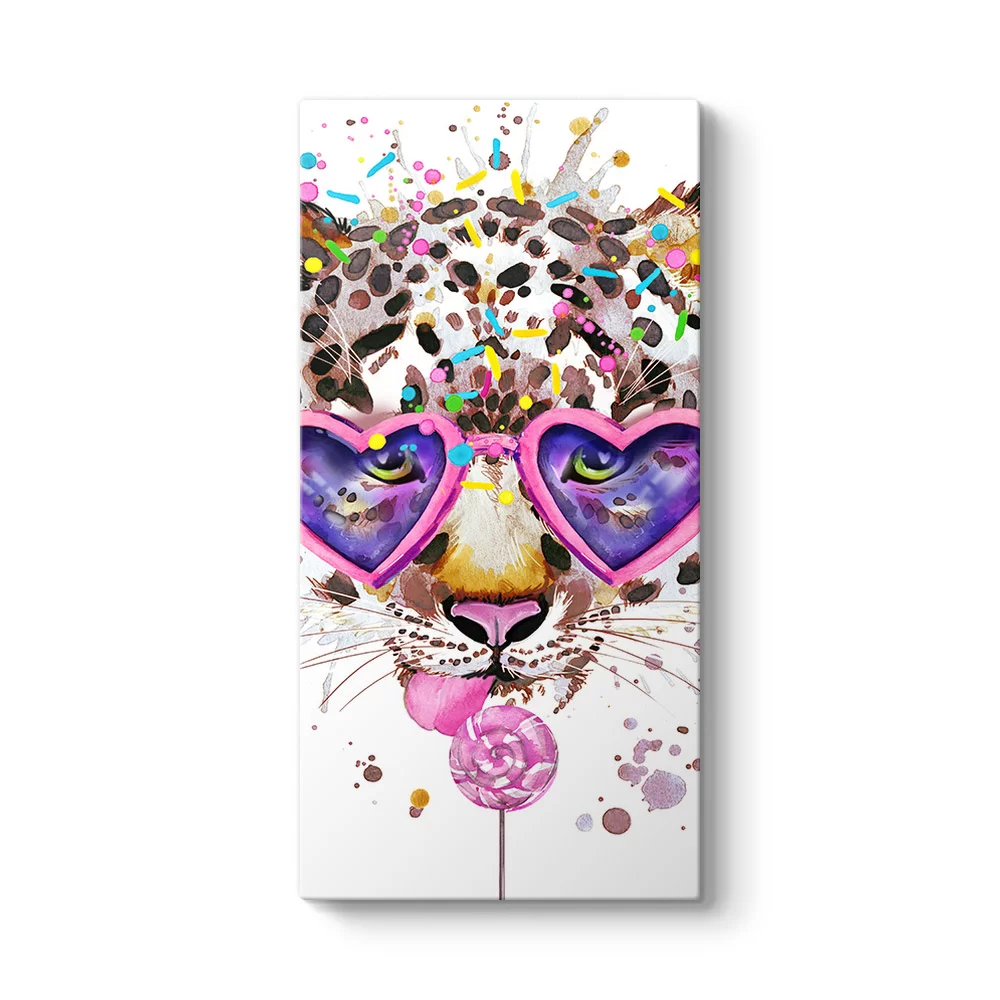 Sevimli Leopar Tablosu - Model 7